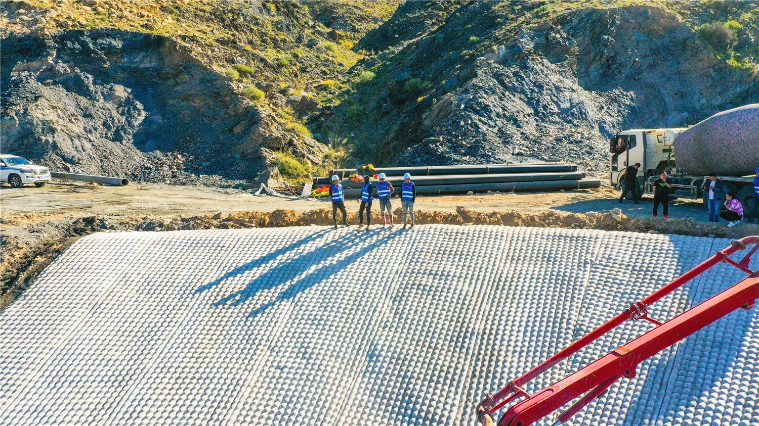 articulated concrete block mattress testing standards for slope protection