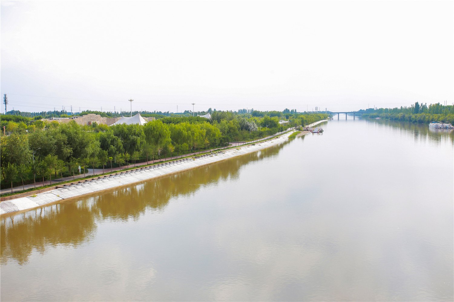 articulated concrete slab mattress for Riverbank Revetment