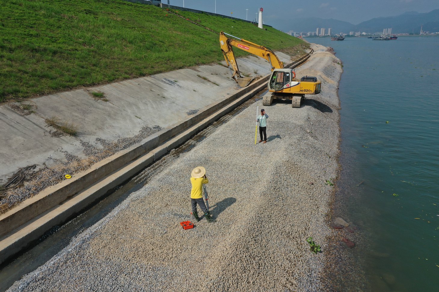 Filter Point Concrete Mattress Riverbank Revetment Site