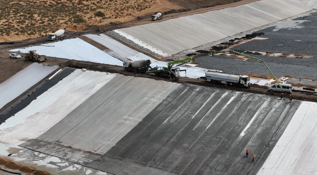 Articulated Concrete Mattress Installation for Channel Lining safety checks