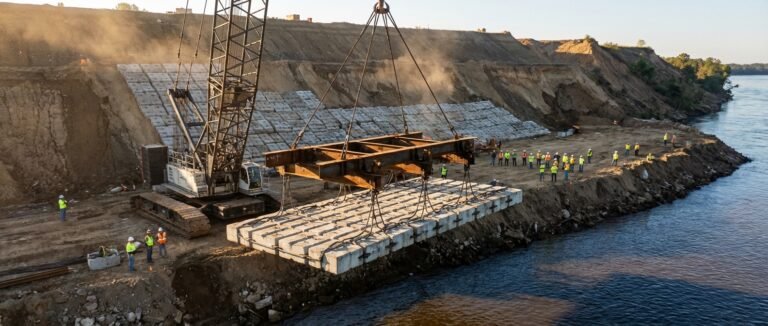 articulated concrete mattress acm lifting frames | HydroBase